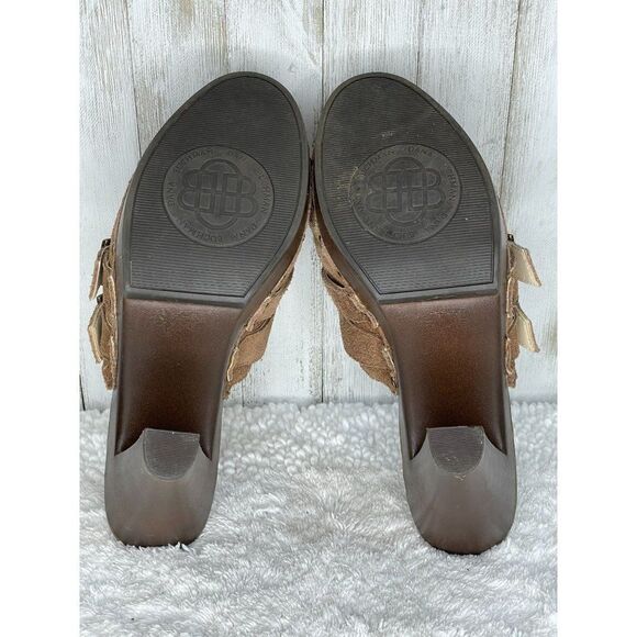 DANA Buchman Tan Suede Clogs Hazelton Desert Size 9.5 - Picture 8 of 11
